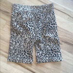 Leopard Print Women's Bike Shorts